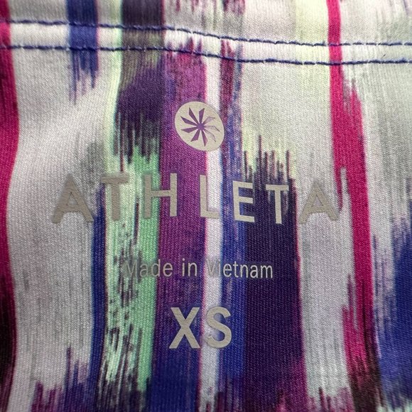 ATHLETA Leggings Tights Sonar Hail Storm Capri Workout Athleisure XS #438851-00 - Picture 2 of 6